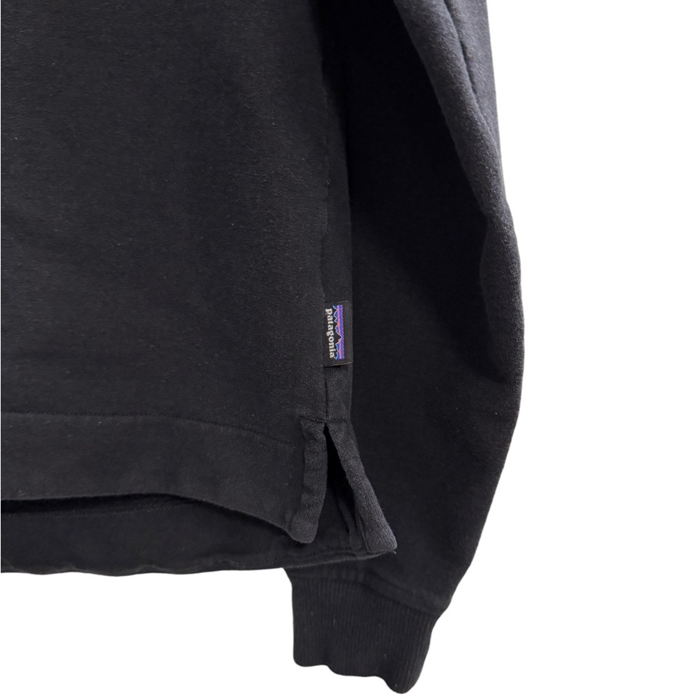 Patagonia Uprisal Crew Sweatshirt Black Graphic Logo Size Large - Picture 4 of 8